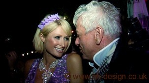 Nicky Haslam with Paris Hilton Nicky Haslam with Paris Hilton, from Hi Society