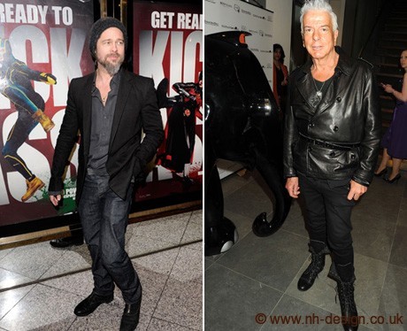 bradandnickyfashionfaceoff32610 Brad Pitt / Nicky Haslam Fashion Face Off via Vanity Fair