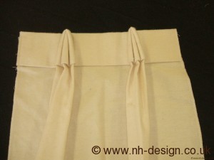 Reverse Brisby curtain pleat