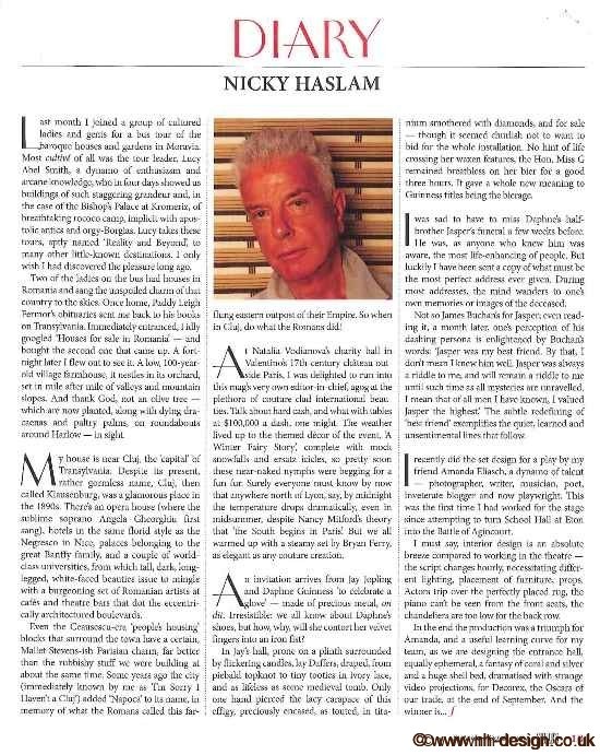 Spear's Diary
