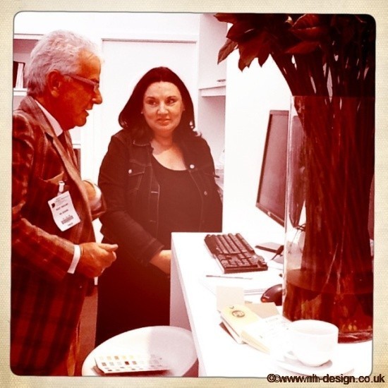Nicky and Jan at Decorex