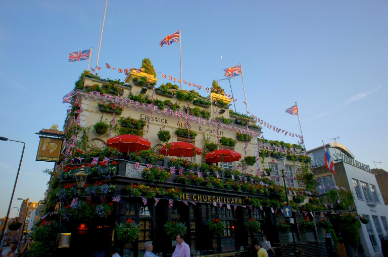 The Churchhill Arms Photograph by Douglas Arrowsmith