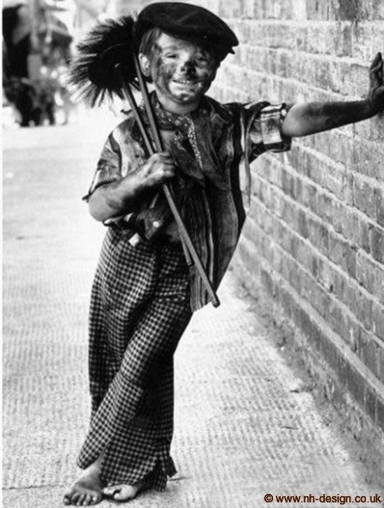 A Victorian style chimney sweep, Hulton picture