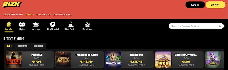 Rizk Casino ranks among the top new non GamStop casinos in the UK.